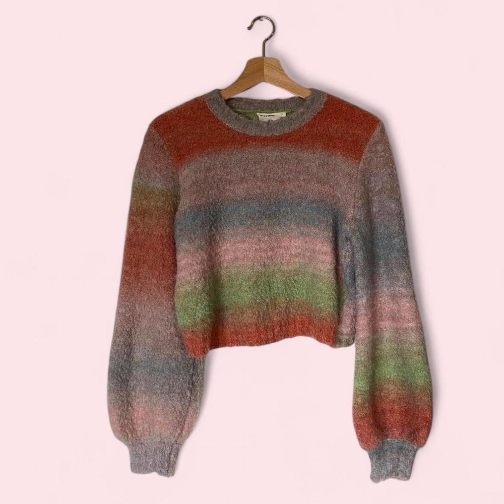Ted Baker boiled rainbow ombré gradient sweater - Picture 2 of 4